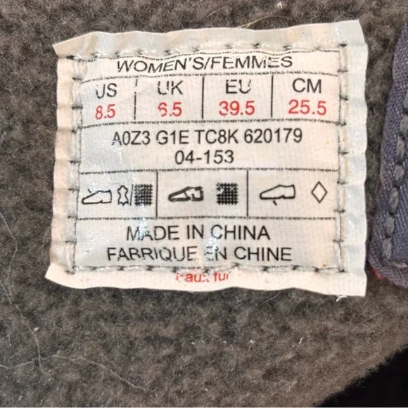 The North Face Nuptse Purna Waterproof Mid-Calf Faux Fur Boots Ivory Size 8.5 - Picture 15 of 16